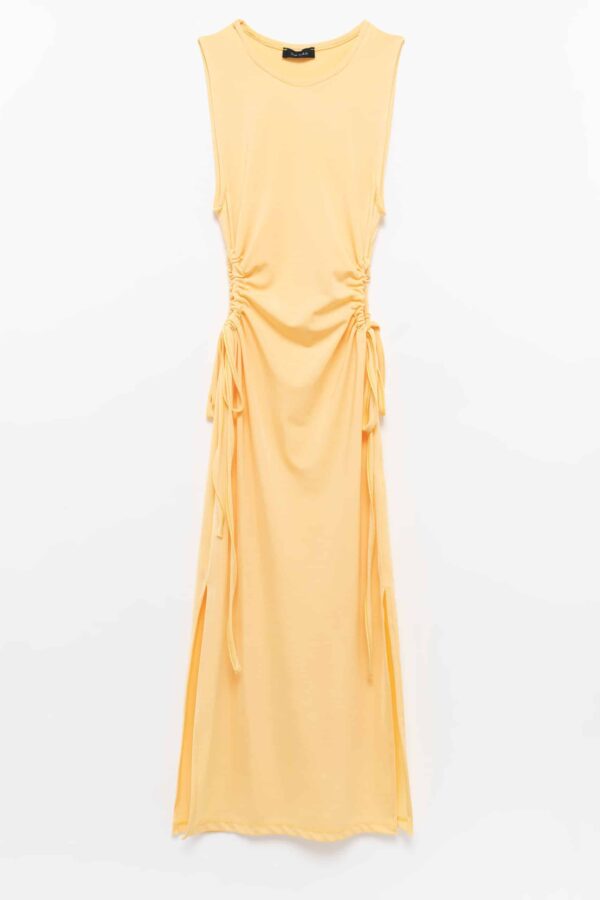 Φόρεμα midi κίτρινο-Make Your Image