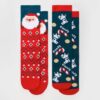 Χριστουγεννιάτικες Κάλτσες Κόκκινες Πακέτο 2 Τεμαχίων-Make Your Image