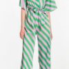 One-piece purple striped jumpsuit-Make Your Image