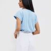 Μπλούζα Γυναικεία Γαλάζια Βαμβακερή-Make Your Image