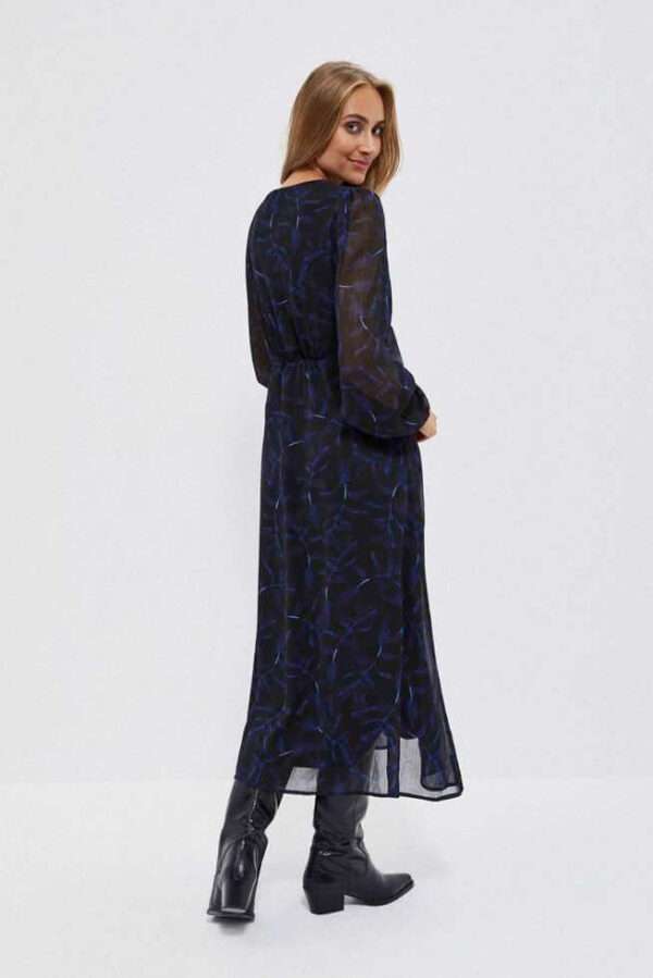 Φόρεμα Midi Blue Black-Make Your Image