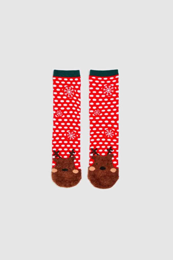 Χριστουγεννιάτικες κάλτσες με τάρανδο 1 τεμάχιο-Make Your Image