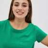 Μπλούζα Γυναικεία Πράσινη Με Στρογγυλή Λαιμόκοψη-Make Your Image