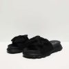 Women's Slippers With Bow Black-Make Your Image
