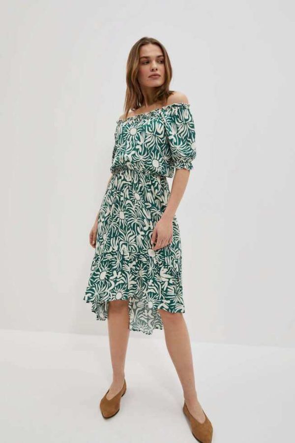 Palm Leaf Dress With Patterns-Make Your Image