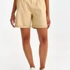 Women's Shorts Beige-Make Your Image