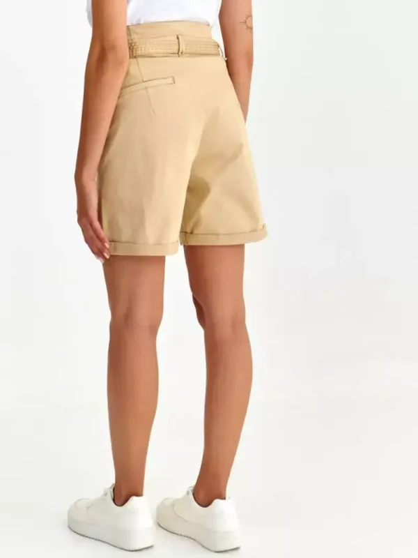 Women's Shorts Beige-Make Your Image