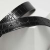 Women's Belt Black with snake pattern buckle-Make Your Image