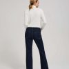 Women's Bell Bottom Jeans Navy-Make Your Image