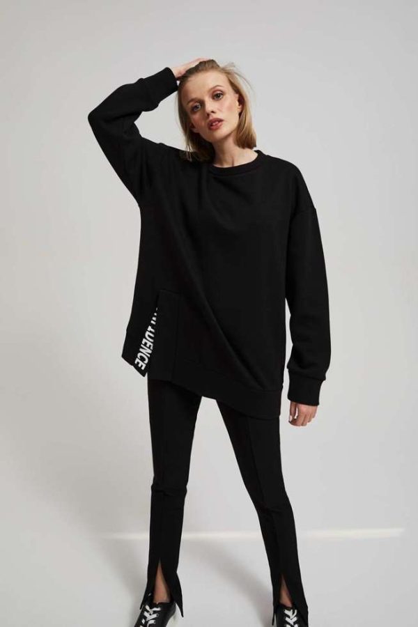Women's Sweatshirt Black-Make Your Image