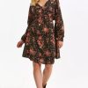 Floral Dress with Long Puffy Sleeves-Make Your Image