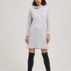 Knitted Turtleneck Dress-Make Your Image