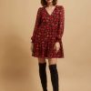 Dress with Patterns and Long Sleeves-Make Your Image