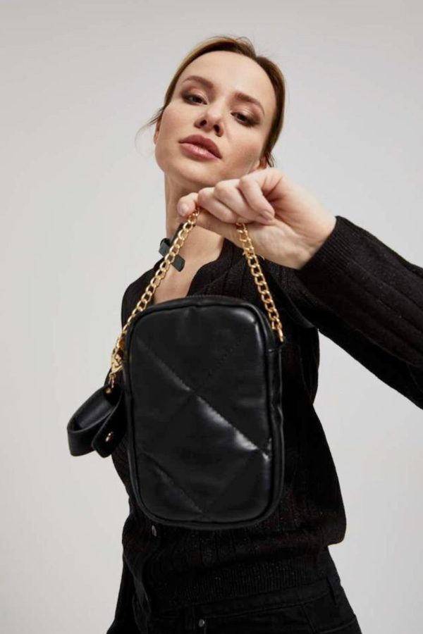 Women's Quilted Shoulder Bag with Chain-Make Your Image