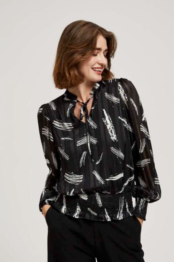Women's Shirt with Tie Neck-Make Your Image