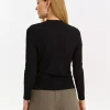 Women's Blouse with Tear Above the Bust Black-Make Your Image
