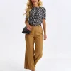 Women's Wide Pants Camel-Make Your Image