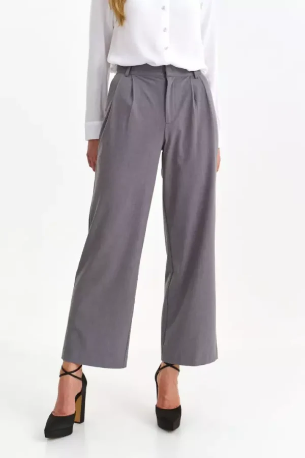 Women's Wide Pants Grey-Make Your Image