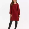 Dress in Loose Line Red-Make Your Image