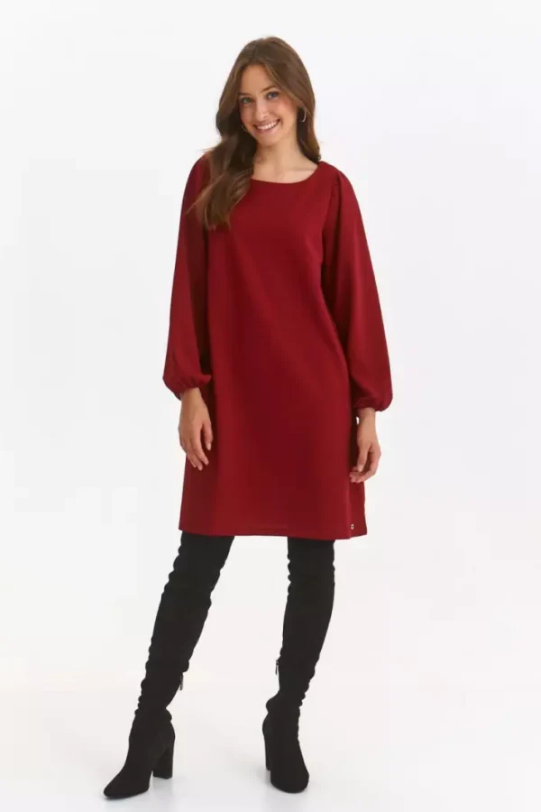 Dress in Loose Line Red-Make Your Image