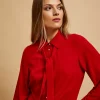 Πουκάμισο Γυναικείο Κόκκινο με Γραβάτα-Make Your Image