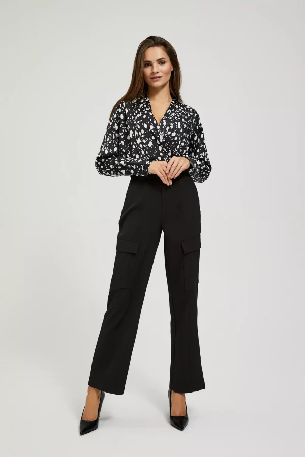 Women's Pants with Pockets D. Blue-Make Your Image