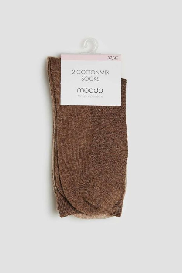 Women's Cotton Socks Pack of 2 Pieces In Two Colors-Make Your Image