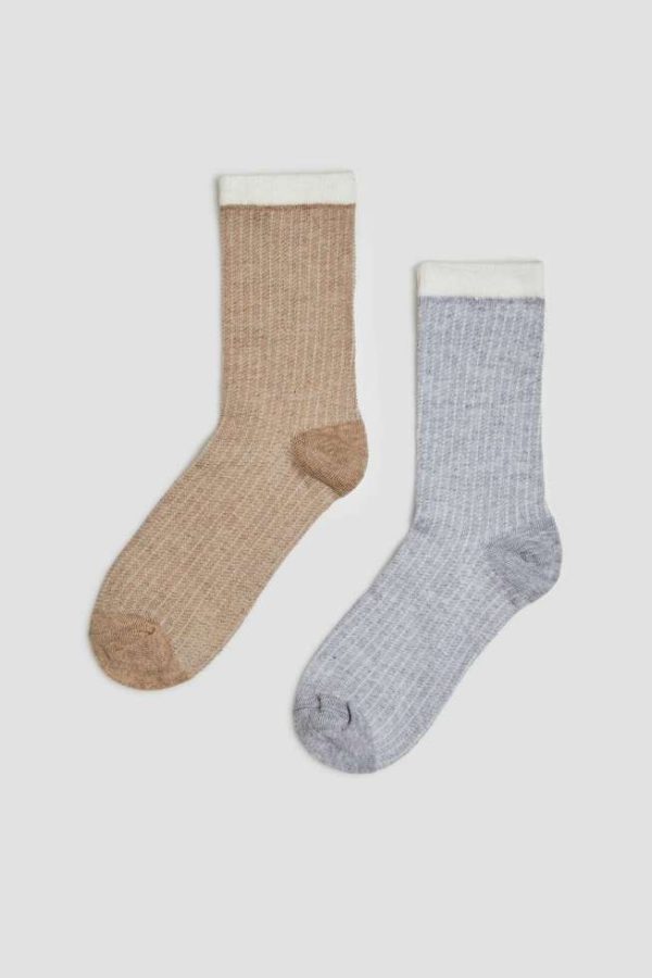 Women's Socks Pack of 2 Pieces in Two Colors-Make Your Image