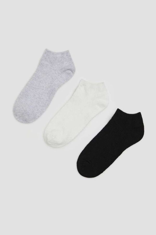 Women's Cotton Socks Pack of 3 Pieces in Three Colors-Make Your Image