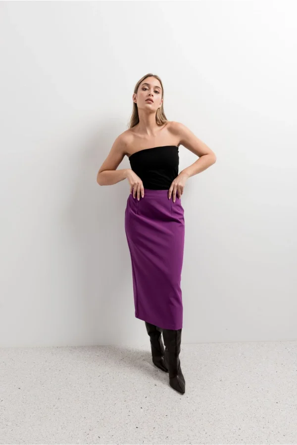 Women's Purple Long Skirt-Make Your Image