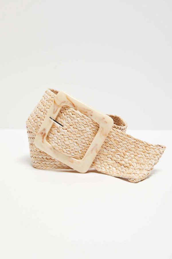 Belt Women's Knitted Beige-Make Your Image