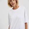 Μπλούζα Γυναικεία Oversize Κοντομάνικη White-Make Your Image