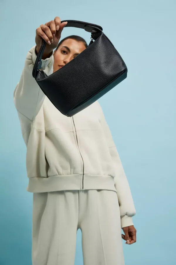 Women's Handbag with Double Handle Black-Make Your Image