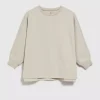Women's Soft Sweater with 3/4 Sleeves Beige-Make Your Image