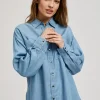Shirt Women's Lyocell Light Blue-Make Your Image