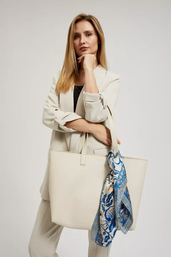 Τσάντα Γυναικεία Ώμου Shopper Off White-Make Your Image