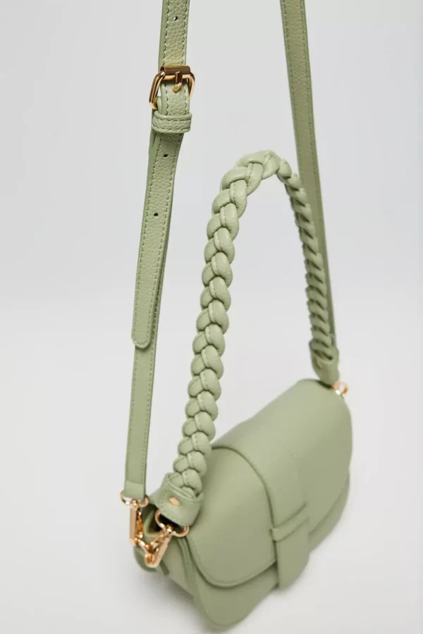 Women's Shoulder Bag with Chain Olive-Make Your Image