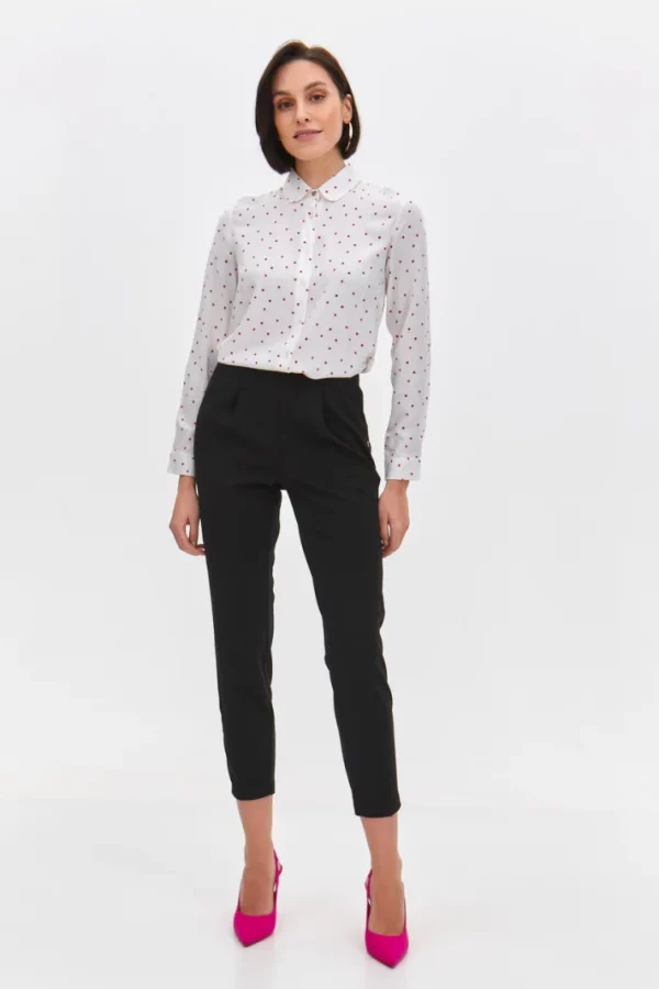 Women's Shirt with Dots White-Make Your Image