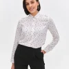 Women's Shirt with Dots White-Make Your Image