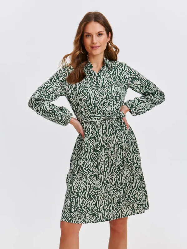 Φόρεμα Μίνι με Ζώνη Πράσινο-Make Your Image