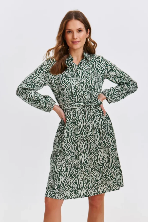 Φόρεμα Μίνι με Ζώνη Πράσινο-Make Your Image