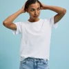 Women's Blouse with Short Sleeves White-Make Your Image