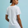 Women's Blouse with Short Sleeves White-Make Your Image