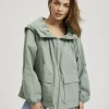 Women's Waterproof Jacket with Hood Olive-Make Your Image