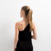Asymmetric Midi Dress Black-Make Your Image