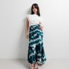 Midi Skirt Tie Dye Azul-Make Your Image