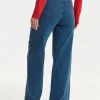 Women's Blue Straight Line Jeans - Make Your Image