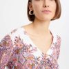 Women's Blouse With Paisley Print Red-Make Your Image