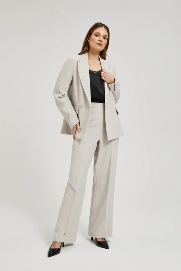 Women's Jacket Double Monochrome Gray-Make Your Image