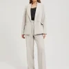 Women's Office Pants Grey-Make Your Image
